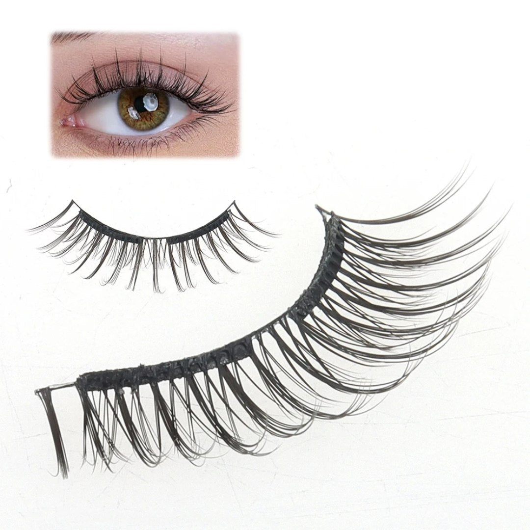 رموش مغناطيسية، 4 رموش صناعية بمظهر طبيعي Cils Magnétiques, 4 Naturel Look Faux Cils Avec Pince À Épiler