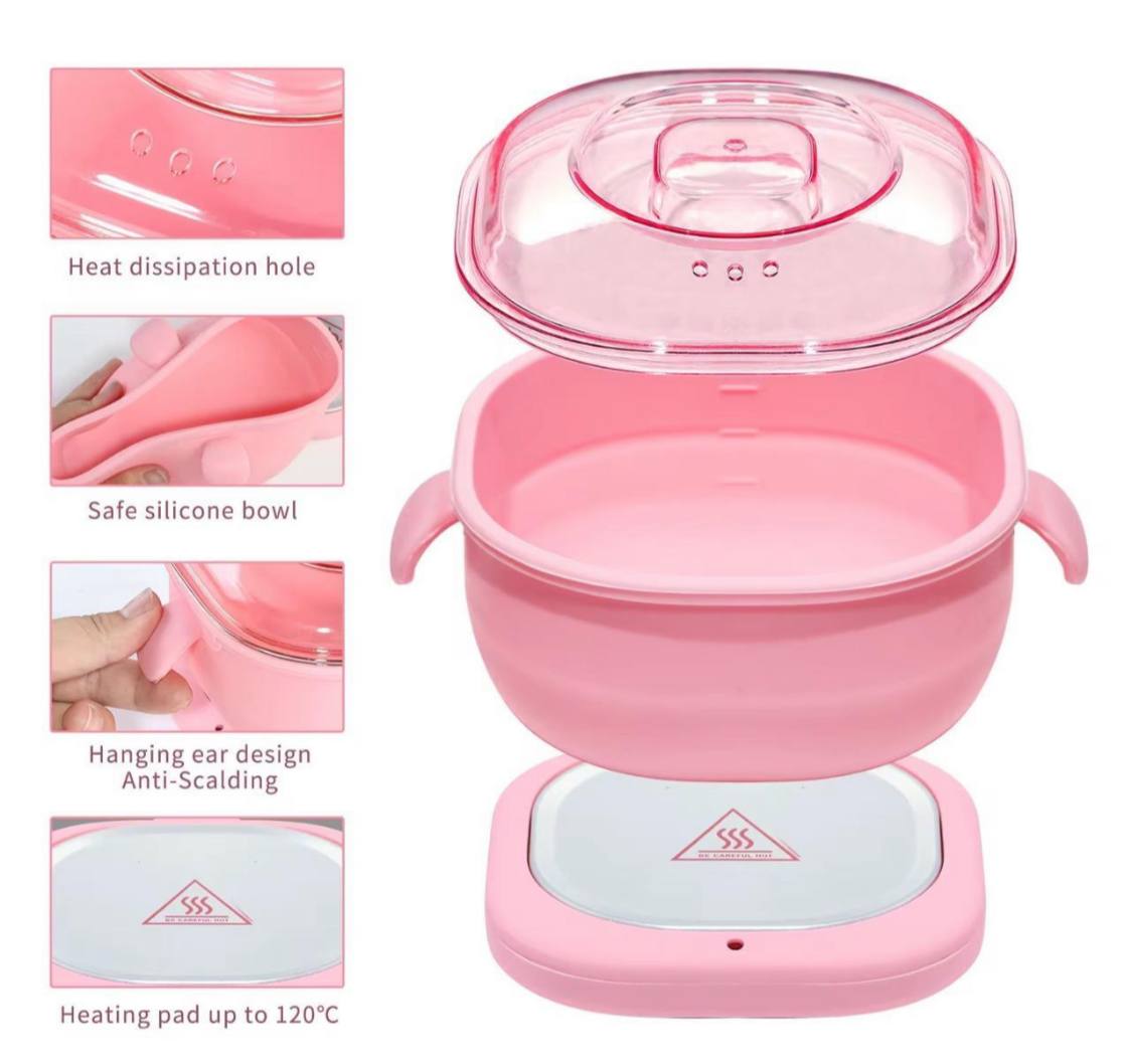 موقد شمع كهربائي قابل للطي مصنوع من السيليكون Machine à fondre la cire, Chauffe-cire électrique en silicone non Collant