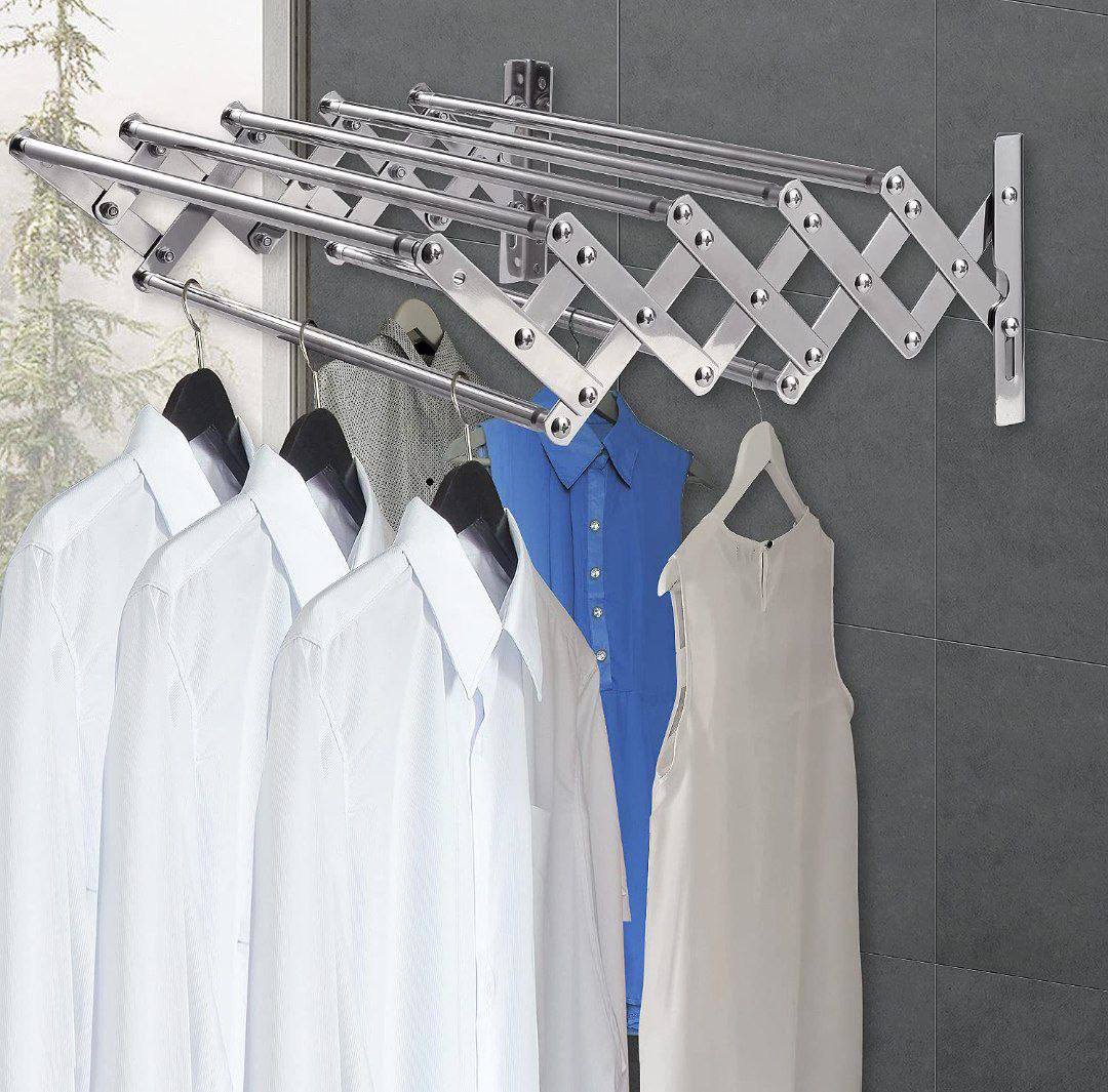 مجفف ملابس جداري قابل للتمدد بتصميم الأكورديون Sèche-linge mural extensible en accordéon