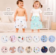 تنورة حفاضات مقاومة للماء للأطفال ماصة وقابلة لإعادة الاستخدام Jupe à Couches Imperméable pour Bébé