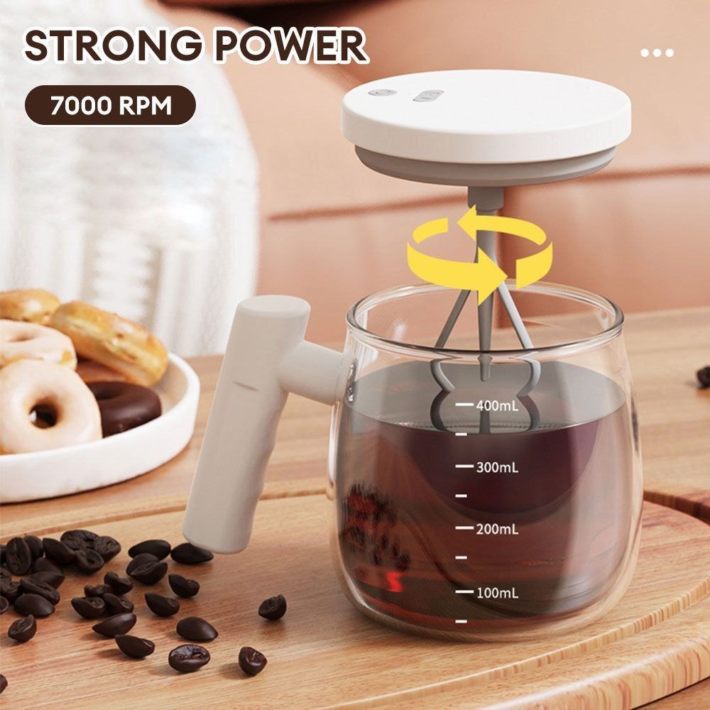 كوب كهربائي ذاتي التحريك سعة 400 مل، قابل لإعادة الشحن Tasse Auto-Remuante Électrique 400ML Mug Mélangeur Rechargeable USB