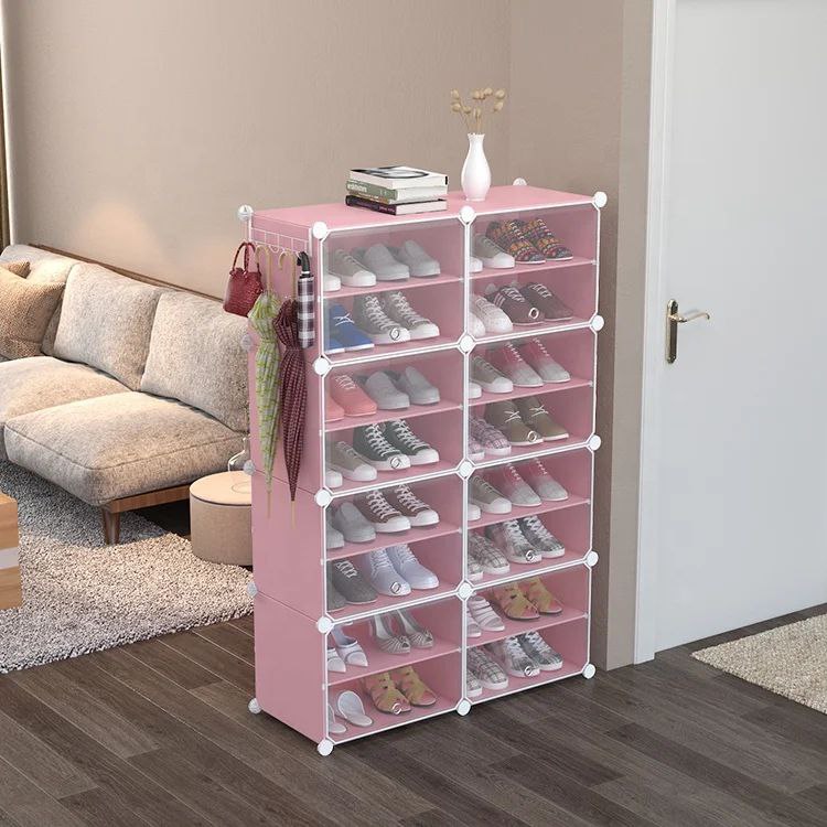 16-Tier Large Plastic Shoe Rack  JL 02_ 8L  رف الأحذية من البلاستيك ذو 16 طبقة