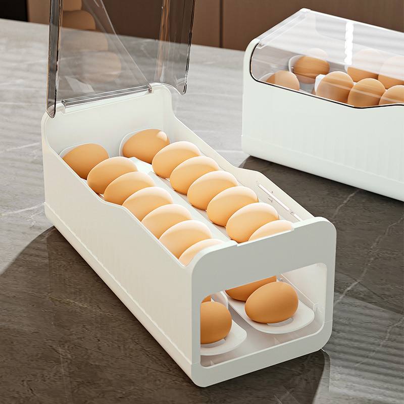 موزع بيض أوتوماتيكي مزدوج المستويات للثلاجة Distributeur d'œufs automatique à double niveau pour réfrigérateur