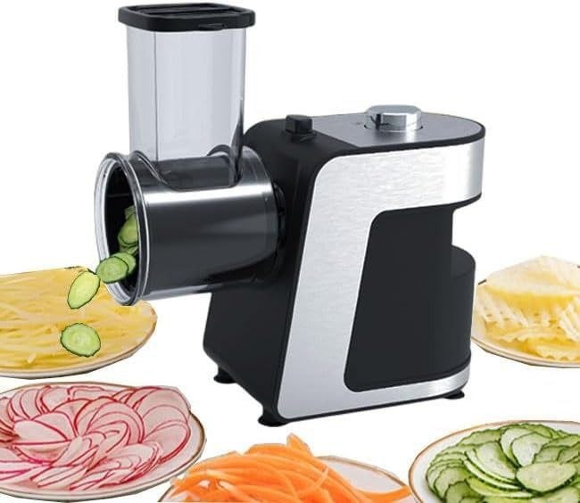 مبشرة كهربائية متعددة الوظائف، قطاعة خضراوات وجبن LG-X228 Râpe Électrique Multifonction Coupe-Légumes et Fromage