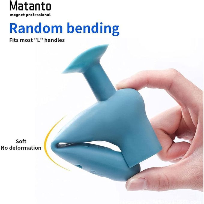 مقبض باب سيليكون مع كوب شفط Poignée de porte en silicone avec ventouse