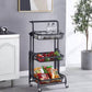عربة تخزين مطبخ بثلاثة أرفف Chariot de rangement à 3 niveaux pour cuisine