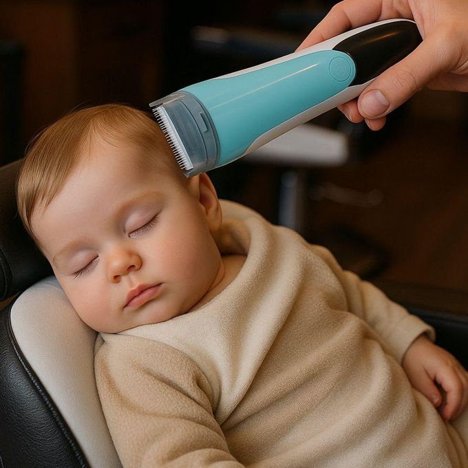 ماكينة حلاقة شعر الأطفال الكهربائية المزودة بنظام شفط تلقائي Tondeuse à cheveux électrique pour bébé avec aspiration