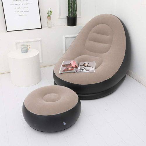 أريكة قابلة للنفخ للاستخدام المنزلي Fauteuil Gonflable avec Repose-Pieds