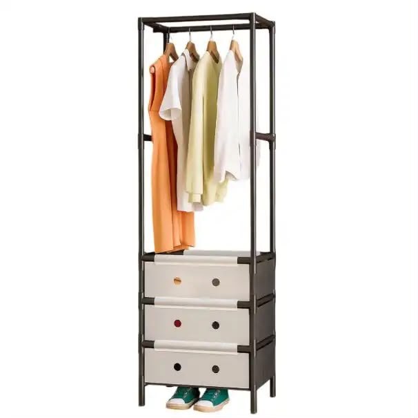 علاقة ملابس مقاومة للغبار لتخزين الملابس 41x41x188cm Portant à vêtements Anti-poussière pour ranger les vêtements YMJ-01