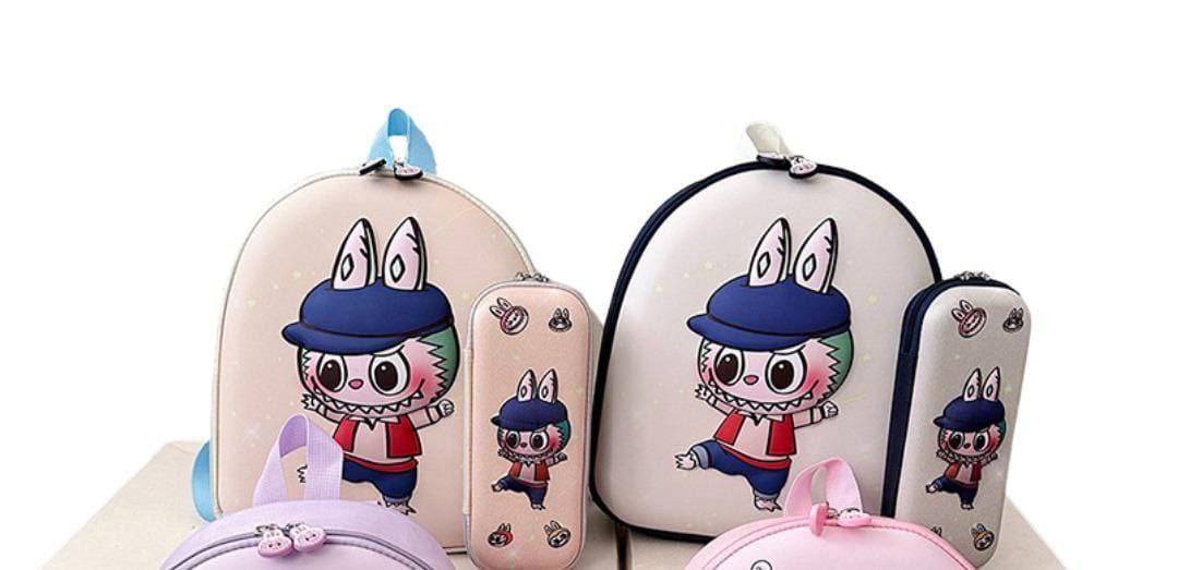 Sac à dos enfant Labubu Coque dure حقيبة ظهر للأطفال من لابوبو غلاف صلب