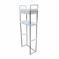 رف تخزين الحمام الأبيض فوق المرحاض Etagère de rangement blanche pour salle de bain