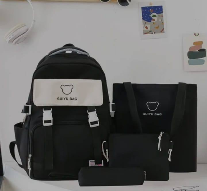 Sac dos scolaire 4pcs