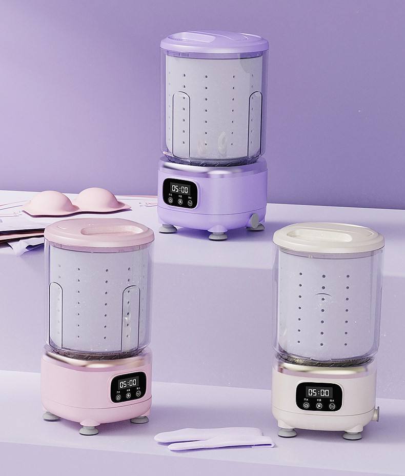Mini Machine à Laver et Sécher Automatique Portable ماكينة غسيل وتجفيف أوتوماتيكية صغيرة محمولة بمنفذ USB للملابس والملابس الداخلية