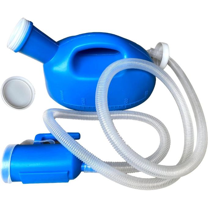 مبولة طبية محمولة للرجال والنساء مع خرطوم مرن طويل Urinal Médical Portable pour Homme et Femme