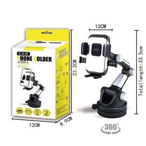 حامل هاتف للسيارة D310 شديد التحمل بزاوية 360 درجة مع كوب شفط D310 Heavy Duty 360° Car Phone Holder Suction Cup