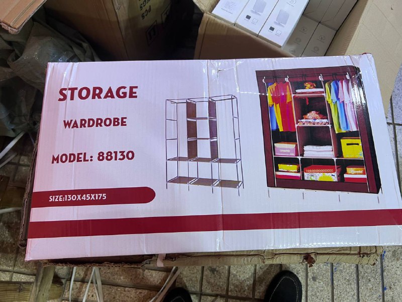 Armoire démontable en tissu Storage Wardrobe 88130