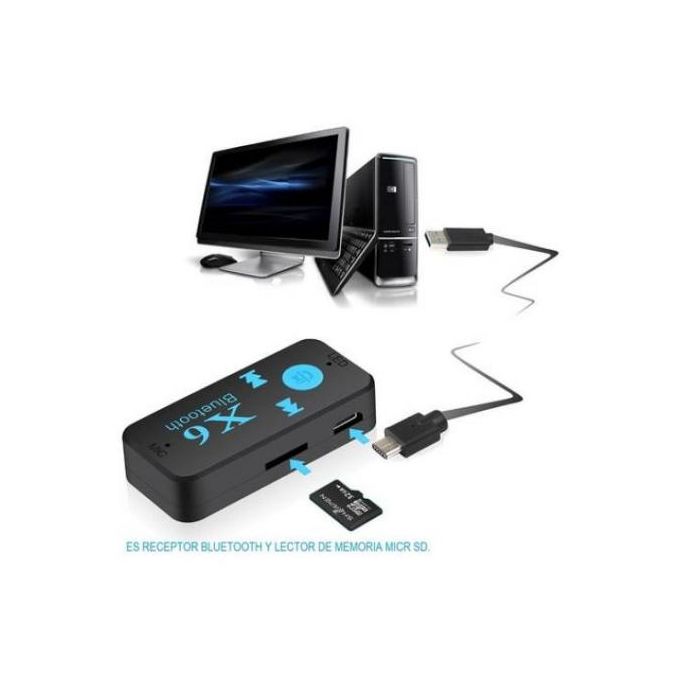 جهاز استقبال صوتي بلوتوث X6 عام للسيارة Récepteur audio Bluetooth X6 générique pour voiture