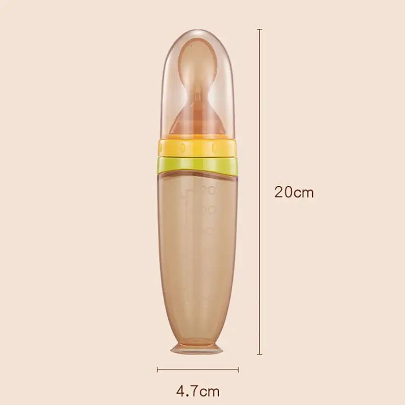 زجاجة ضغط لطبق الأرز مع جرعة استخدام biberon en silicone liquide de 120 ml
