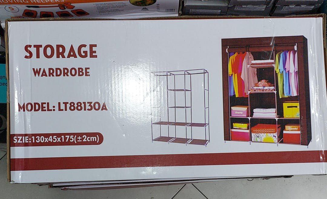 LT88130A Storage Wrdrobe 130x45x175cm Armoire de rangement خزانة تخزين الملابس محمول مصنوع من قماش غير منسوج