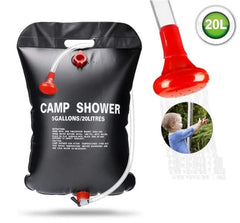 Sac de Douche Solaire Camping 20L Voyage Chauffé à L'énergie Solaire  حقيبة دش تعمل بالطاقة الشمسية سعة 20 لترًا للتخييم والسفر، تعمل بالطاقة الشمسية،