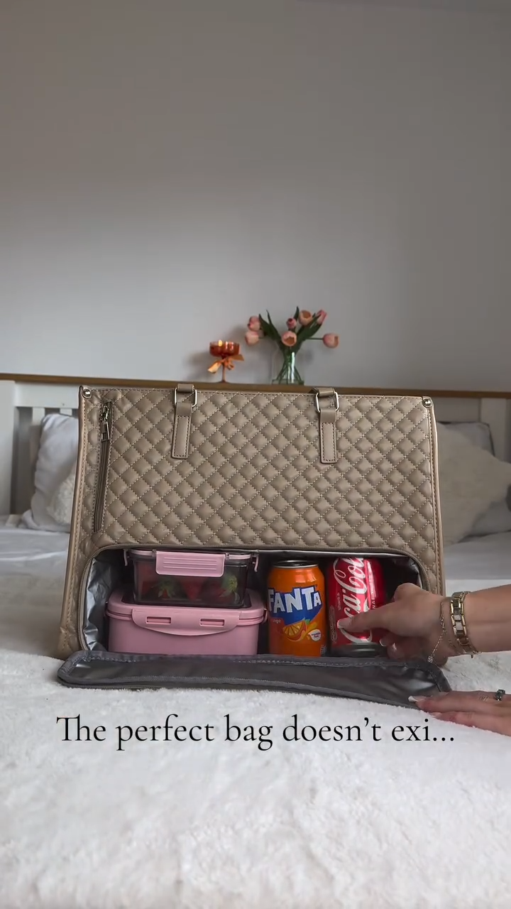 Sac à lunch isotherme pour femme حقيبة غداء نسائية معزولة مع حجرات متعددة الأغراض