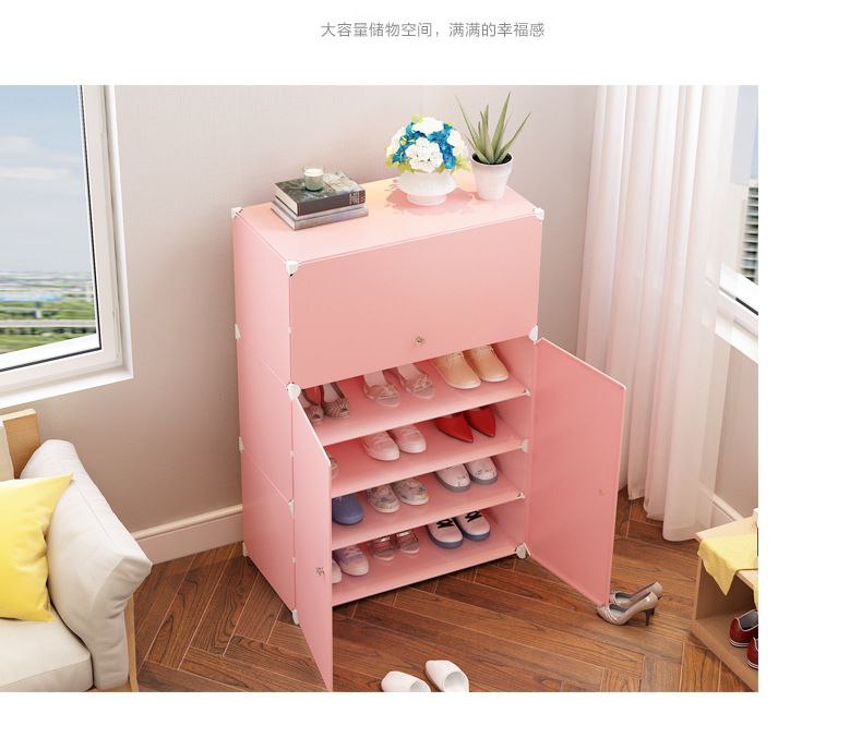 Simple Design 3-Door Shoe Cabinet JL 05