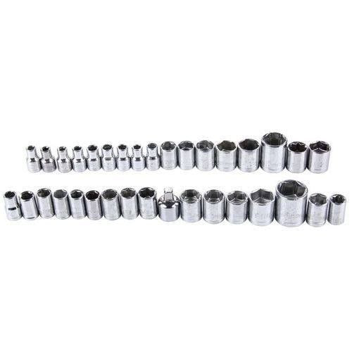 مجموعة مفاتيح ربط مزدوجة 40 قطعة 40Pc Combination Socket Wrench Set Jeu de 40 clés à douille mixtes