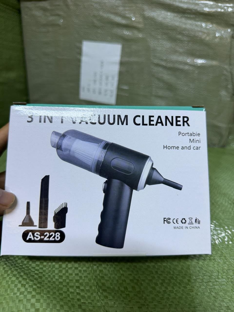Aspirateur portable 3 en 1, mini voiture et maison AS-228 مكنسة كهربائية صغيرة محمولة 3 في 1 للسيارة أو المنزل AS-228
