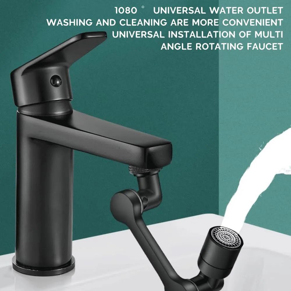 Robinet noir, cuivre alliage rallonge universelle