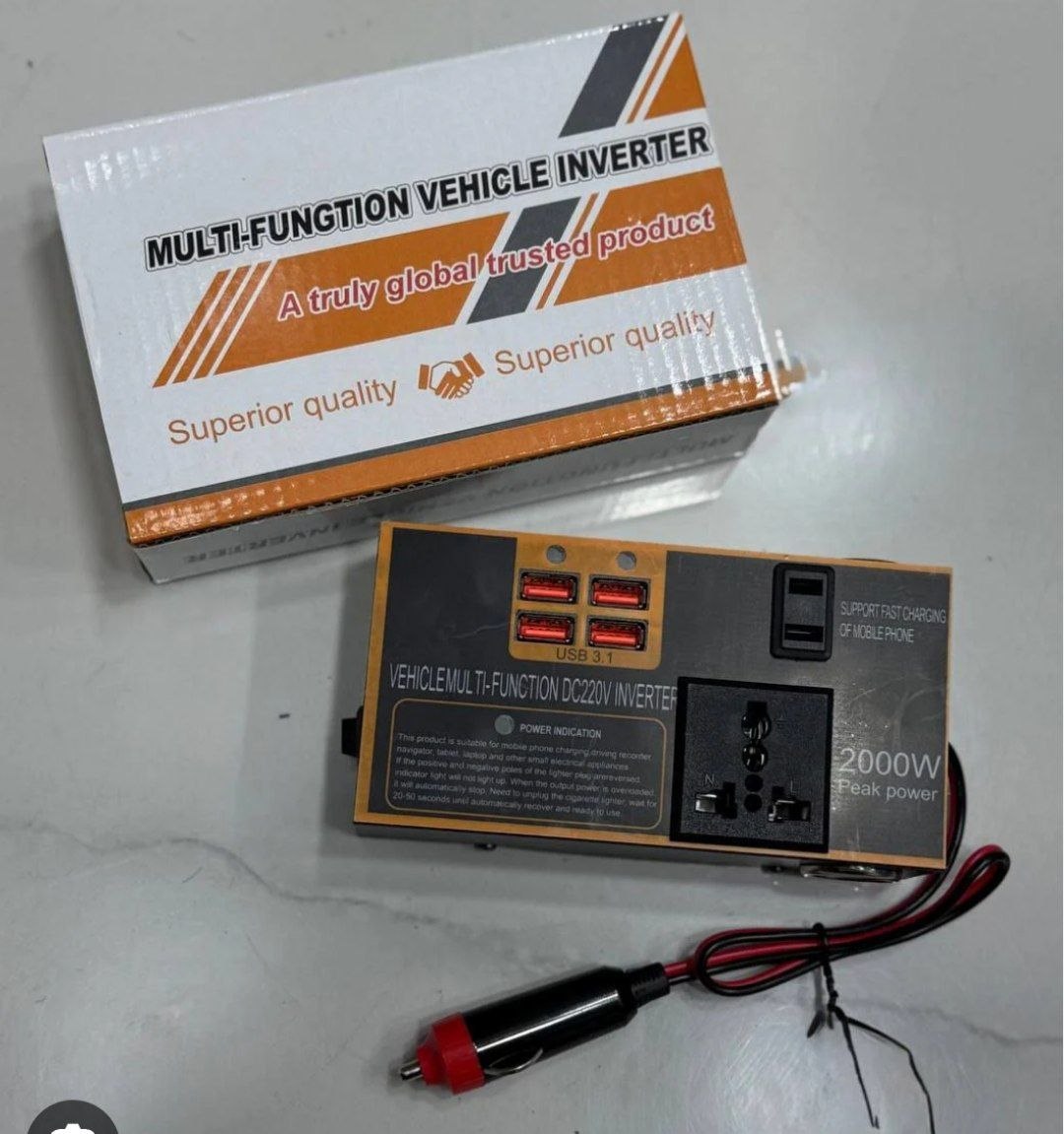 Convertisseur de véhicule multifonction Multi-Function Vehicle Inverter محول طاقة متعدد الوظائف للمركبات