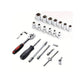 طقم أدوات إصلاح السيارات46 قطعة Set d'Outils de Réparation Automobile 46 Pièces avec Douilles