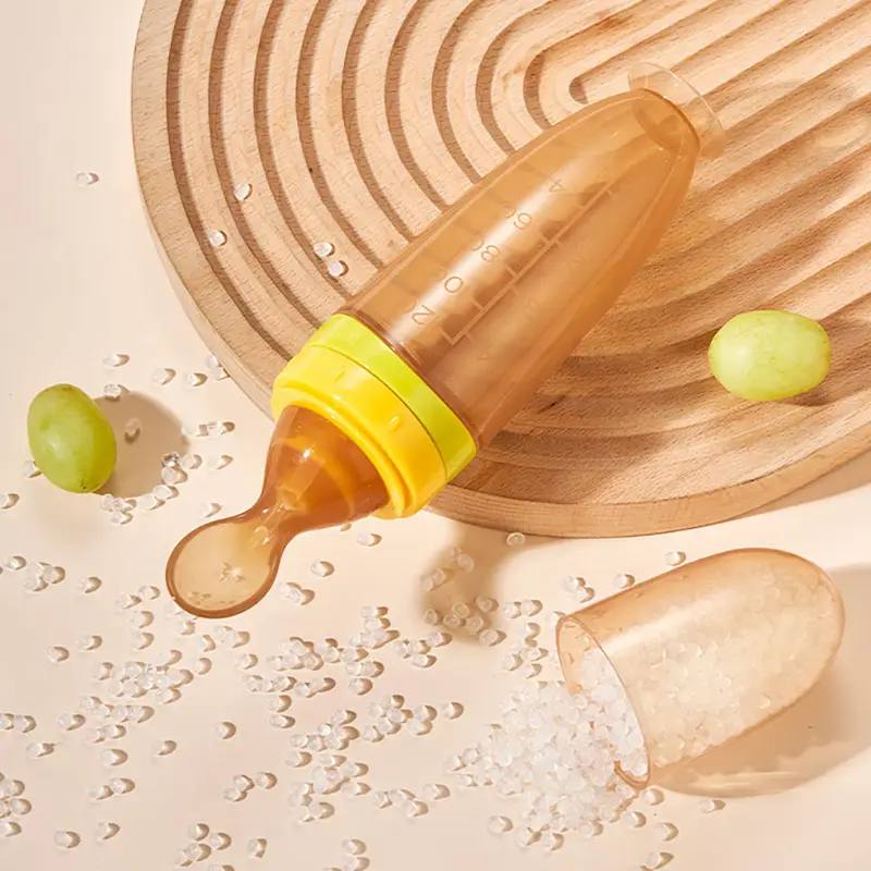 زجاجة ضغط لطبق الأرز مع جرعة استخدام biberon en silicone liquide de 120 ml