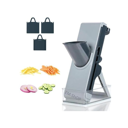 قطاعة ماندولين متعددة الوظائف للمطبخ بشفرات قابلة للتبديل Mandoline de Cuisine Multifonction avec Lames Interchangeables