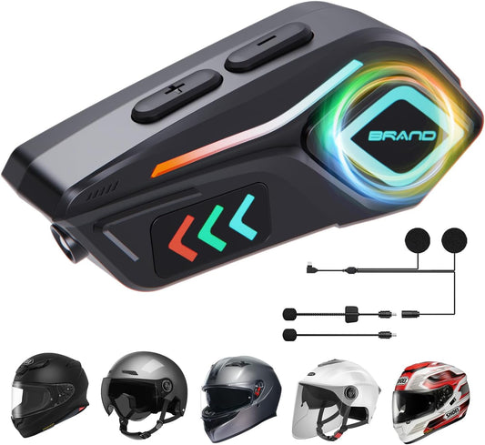سماعة رأس بلوتوث لخوذة دراجة نارية Kit d'intercom et casque Bluetooth pour moto Tengwei K07