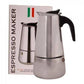 Espresso Maker صانع قهوة اسبريسو إيطالي من الفولاذ المقاوم للصدأ