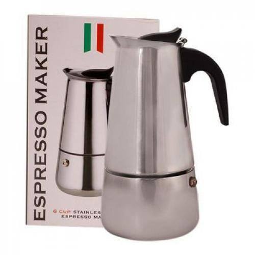Espresso Maker صانع قهوة اسبريسو إيطالي من الفولاذ المقاوم للصدأ