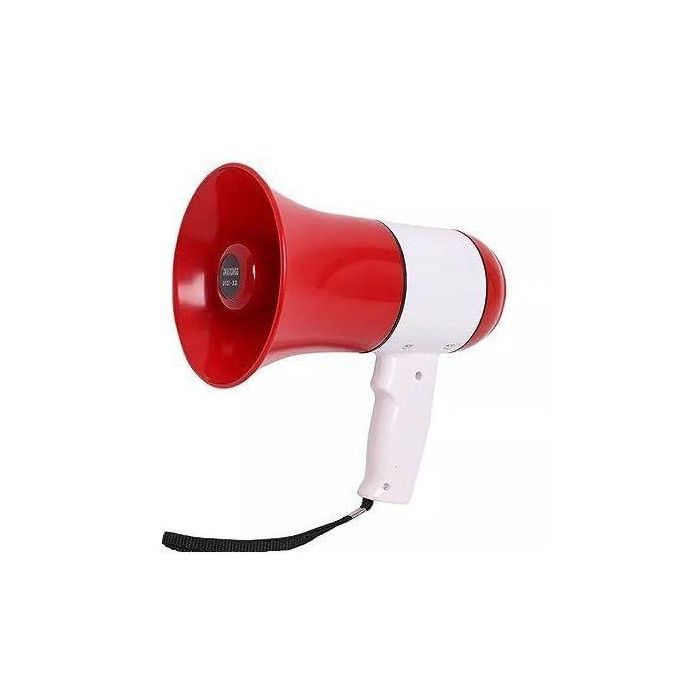 مكبر صوت محمول باليد مزود بخاصية التسجيل القابلة لإعادة الشحن  Mégaphone à main avec enregistrement rechargeable et haut-parleur puissant
