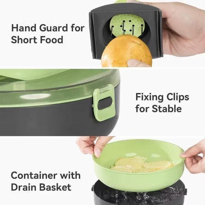 Hachoir Manuel Multifonction 9in1 Vegetable Cutter مفرمة يدوية متعددة الوظائف