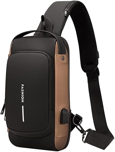 Sac à bandoulière antivol avec chargement USB