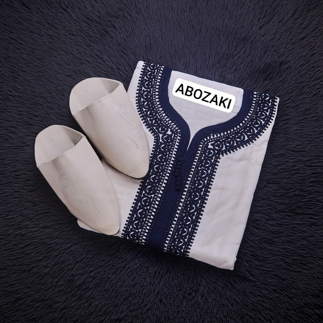 كندورة مطروزة بلغة فاسية