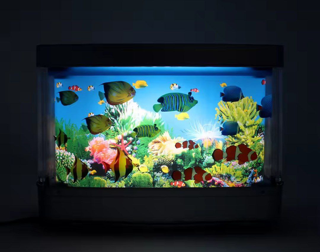 Lampe LED décorative en forme d'aquarium