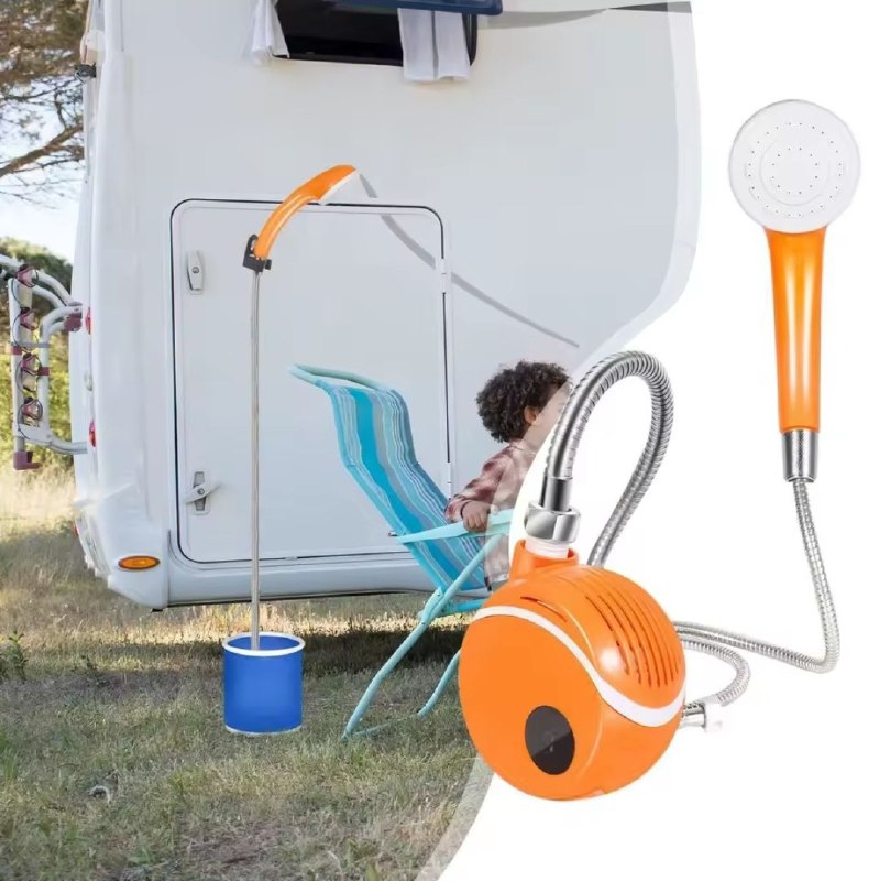 Portable outddor shower Pompe de douche de camping en plein air portable, pommeau de douche aste pour le camping, la randonnée, les voyages, la plage, le pique-nique