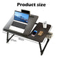 طاولة قابلة للطي محمولة حامل كمبيوتر Table portable pliable Support pour ordinateur