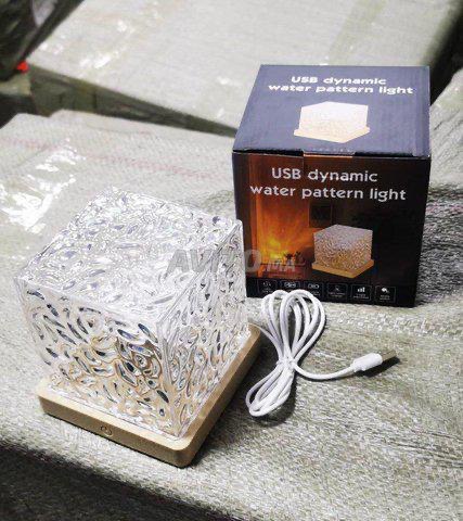 USB Dynamic water pattern light مصباح إضاءة بنمط مائي
