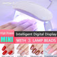 جهاز تنشيف صباغة الأظافر UV Dissolvant Mini Lampe UV pour Sécher les Ongles Sèche-vernis à Ongles à Lumière LED UV