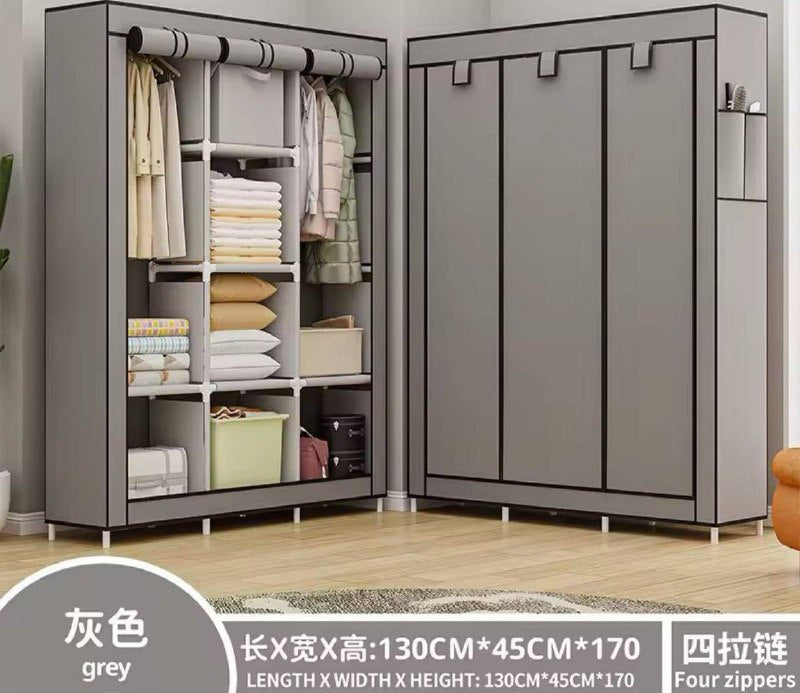 LT88130A Storage Wrdrobe 130x45x175cm Armoire de rangement خزانة تخزين الملابس محمول مصنوع من قماش غير منسوج