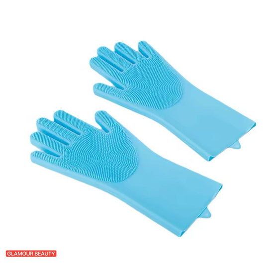 قفازات ماجيك سيليكون متعددة الأغراض للعناية بالكلاب والقطط Gants MAGIC en silicone multi-usages pour tous types de lavage