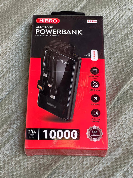 Real Capacity Power Bank 10000mAh A1 Pro