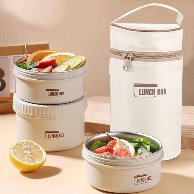 LUNCH BOX Set de boîtes à repas isothermes empilables طقم علب طعام عازلة للحرارة وقابلة للتكديس