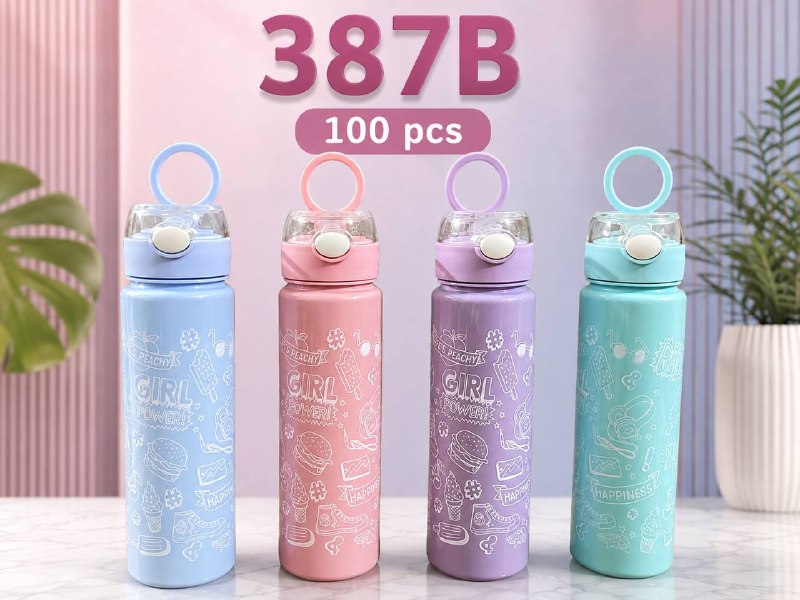 387B Flacon à vide en acier inoxydable ترمس من الفولاذ المقاوم للصدأ Thermos